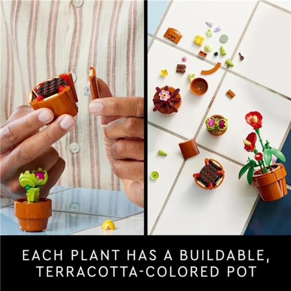 Icons Tiny Plants Creative‎ Building Set for Adults, Gift for Valentines Day